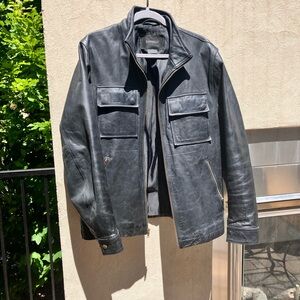 Express Black Military Field Jacket